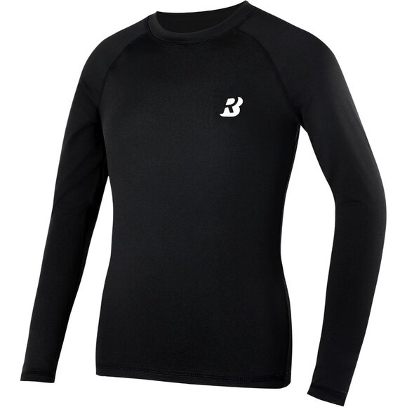⚡Boys Compression Shirt Youth Long Sleeve Quick Dry Athletic Base Layer Sports - Picture 1 of 8